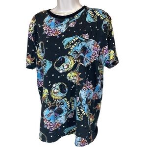 CROPP Rick and Morty all over print tshirt men’s large slim fit